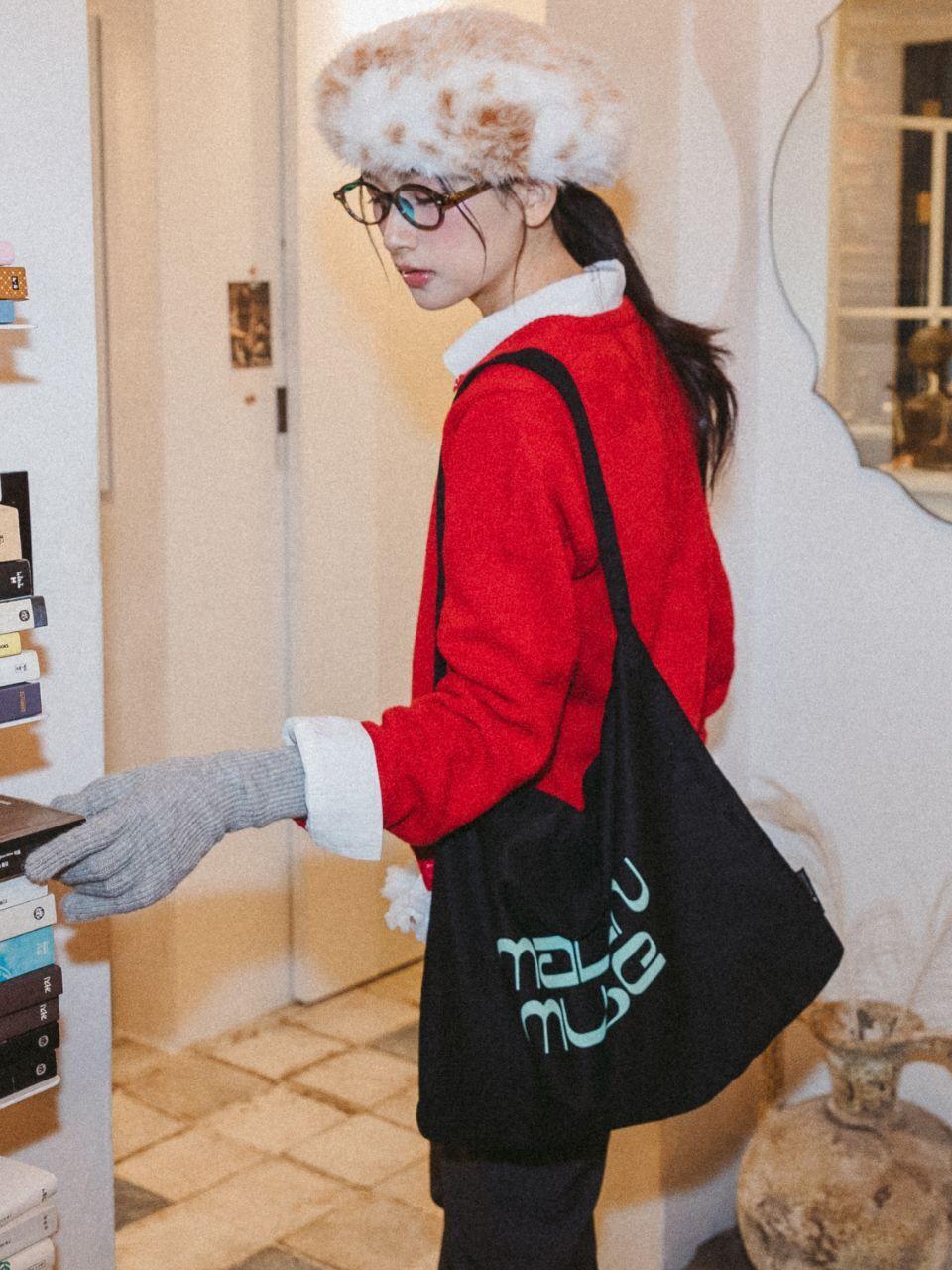 mavenmuse Canvas Cotton Lightweight Eco Bag [Black] (MSXFBF101BKFR)