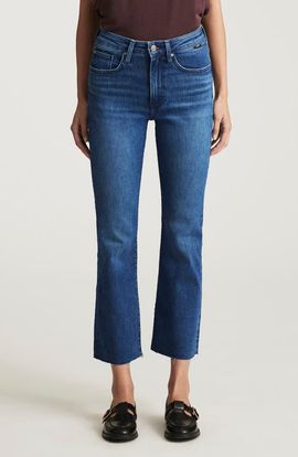 Mavi Jeans Mavi Jeans Anika Raw Hem Mid Rise Crop Flare Jeans