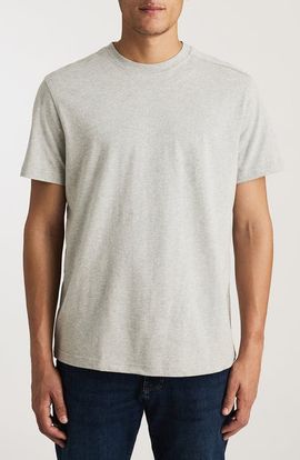 Mavi Jeans Mavi Jeans Light Grey Mélange Cotton Crewneck T-Shirt