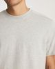 Mavi Jeans Mavi Jeans Light Grey Mélange Cotton Crewneck T-Shirt - 4