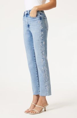 Mavi Jeans Mavi Jeans New York Embroidered Ankle Straight Leg Jeans
