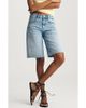 Mavi Jeans Mavi Jeans Nica Raw Hem Long Denim Barrel Shorts - 1