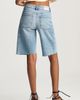Mavi Jeans Mavi Jeans Nica Raw Hem Long Denim Barrel Shorts - 2
