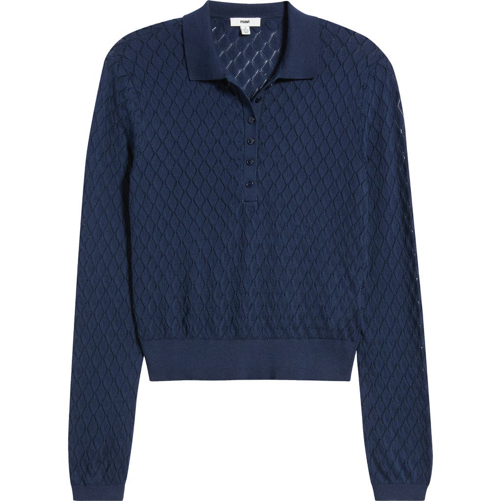 Mavi Jeans Mavi Jeans Pointelle Polo Sweater