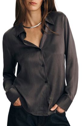 Mavi Jeans Mavi Jeans Slim Fit Silk Button-Up Shirt