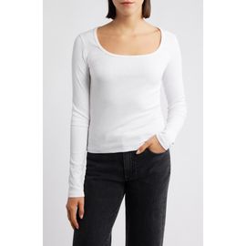 Mavi Jeans Mavi Jeans Square Neck Long Sleeve T-Shirt
