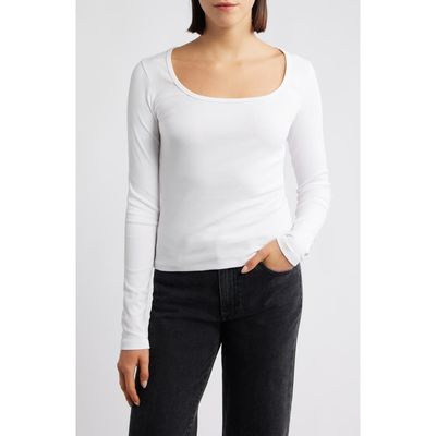 Mavi Jeans Mavi Jeans Square Neck Long Sleeve T-Shirt