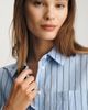 Mavi Jeans Mavi Jeans Stripe Long Sleeve Crop Cotton Blend Button-Up Shirt - 3