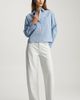 Mavi Jeans Mavi Jeans Stripe Long Sleeve Crop Cotton Blend Button-Up Shirt - 4