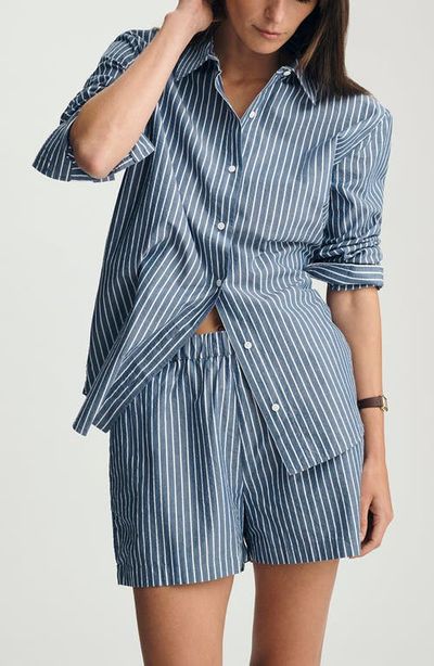 Mavi Jeans Mavi Jeans Stripe Relaxed Fit Stretch Cotton Button-Up Shirt
