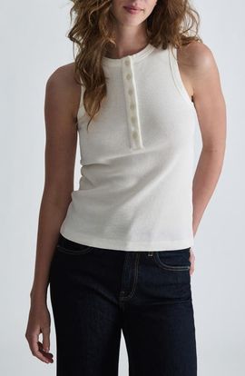 Mavi Jeans Mavi Jeans Waffle Knit Henley Tank