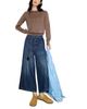 Max & co. Max & Co. Epoche Mid Rise Belted Wide Leg Jeans in Navy - 2