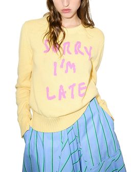 Max & co. Max & Co. Eroso Cotton Sorry I'm Late Sweater