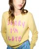 Max & co. Max & Co. Eroso Cotton Sorry I'm Late Sweater - 5