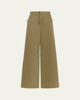 Max Mara Alamaro High-Rise Wide-Leg Jeans