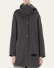 Max Mara Alicia Neck-Scarf Wool Single-Breasted Coat - 4