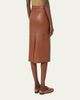 Max Mara Antino Belted Leather Midi Skirt - 2