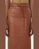 Max Mara Antino Belted Leather Midi Skirt - 4