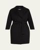 Max Mara Arona 3/4-Sleeve Wool Wrap Coat - 1
