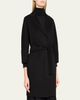 Max Mara Arona 3/4-Sleeve Wool Wrap Coat - 4