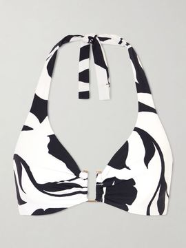 MAX MARA Avena printed bikini top