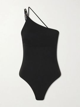 MAX MARA Cappa one-shoulder embellished swimsuit