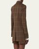 Max Mara Check Wool-Blend Single-Breasted Jacket - 3