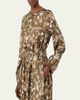 Max Mara Coccole Floral Silk Belted Midi Dress - 4