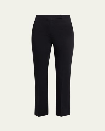Max Mara Cotton-Stretch Slim-Leg Ankle Pants