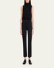Max Mara Cotton-Stretch Slim-Leg Ankle Pants - 2