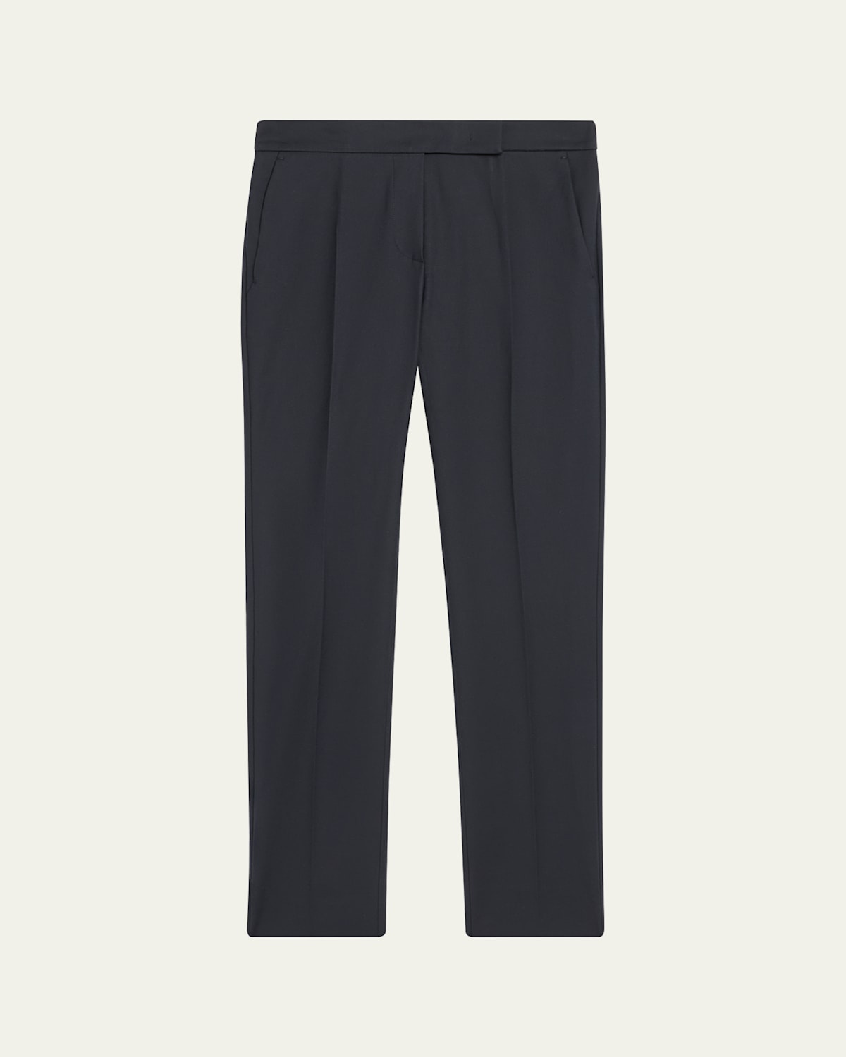 Max Mara Cotton Stretch Straight-Leg Ankle Trousers