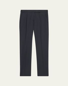 Max Mara Cotton Stretch Straight-Leg Ankle Trousers