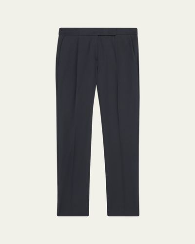 Max Mara Cotton Stretch Straight-Leg Ankle Trousers