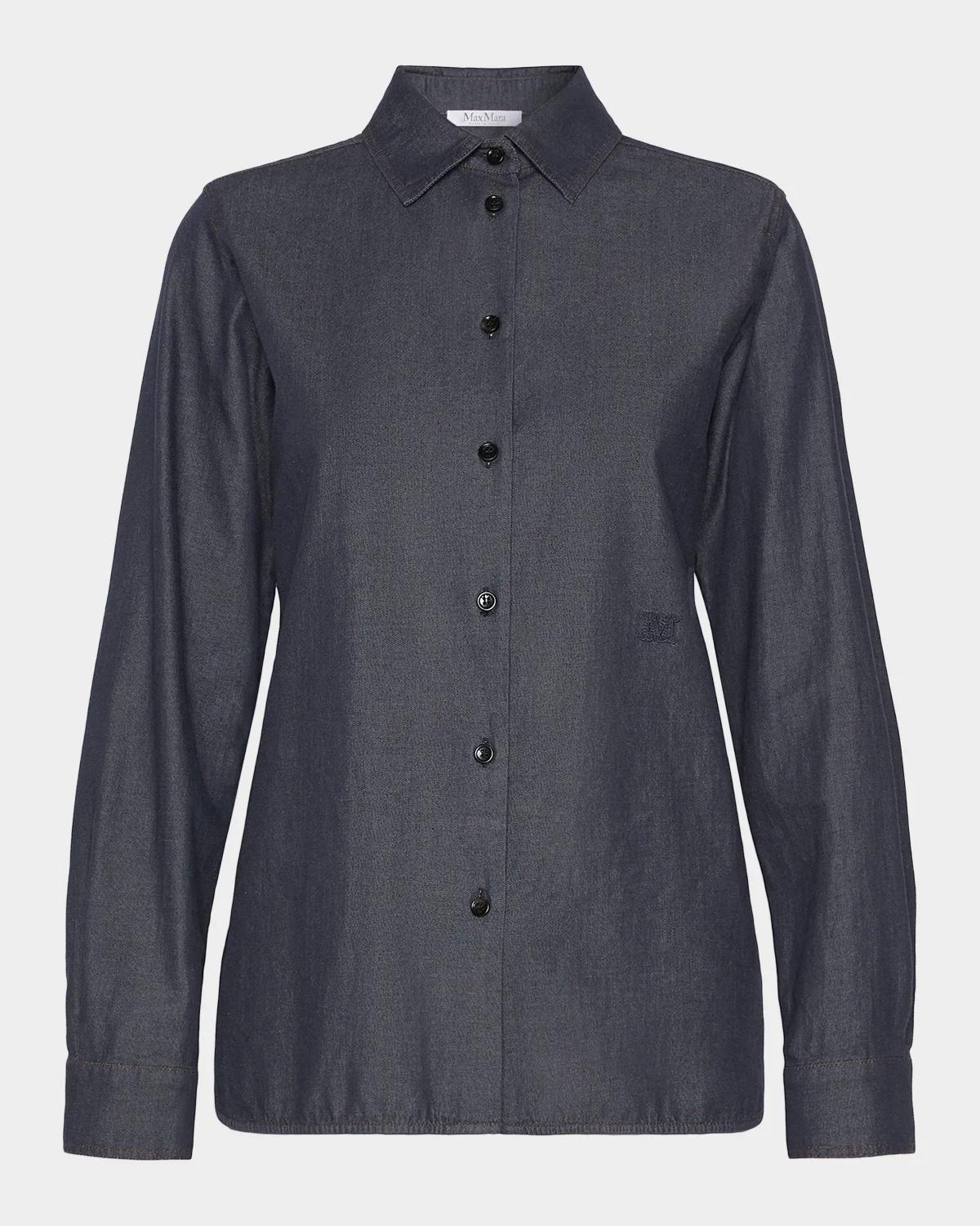 Max Mara Denim Button-Down Shirt