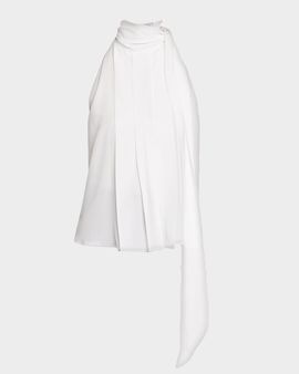 Max Mara Fune Abstract-Print Silk Twill Shirt