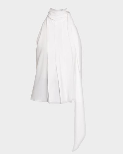 Max Mara Fune Abstract-Print Silk Twill Shirt