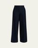 Max Mara High-Rise Wool Pique Jersey Wide-Leg Pants - 1