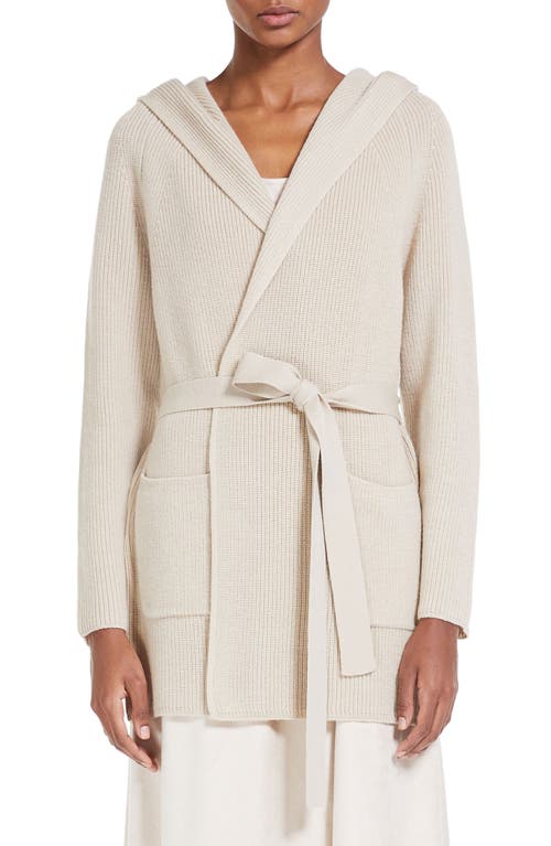 Max Mara Leisure Max Mara Leisure Nava Long Hooded Wool Cardigan