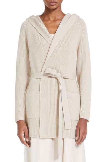Max Mara Leisure Max Mara Leisure Nava Long Hooded Wool Cardigan