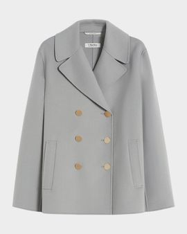 Max Mara Margot Double-Breasted Wool Short Coat