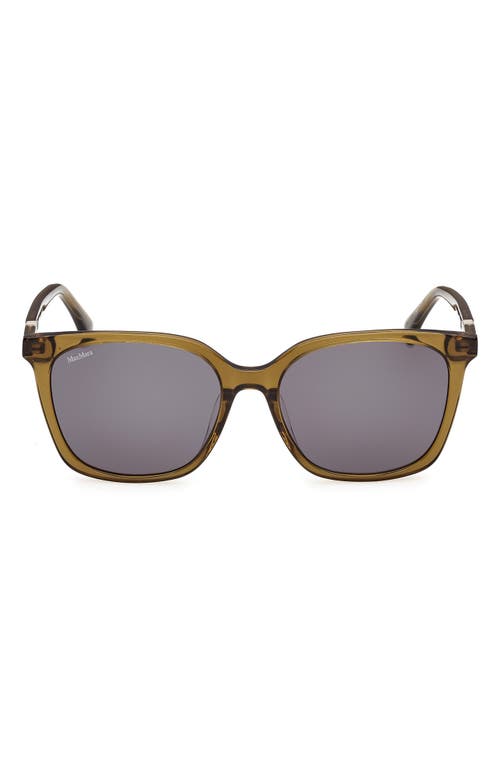 Max Mara Max Mara 55mm Round Sunglasses
