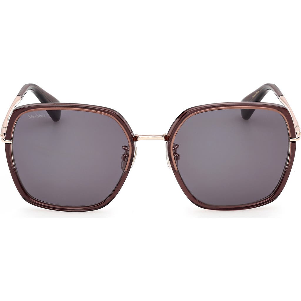 Max Mara Max Mara 57mm Square Sunglasses