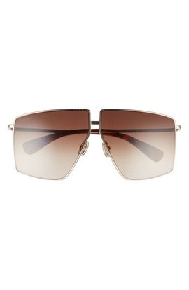 Max Mara Max Mara 64mm Gradient Oversize Geometric Sunglasses