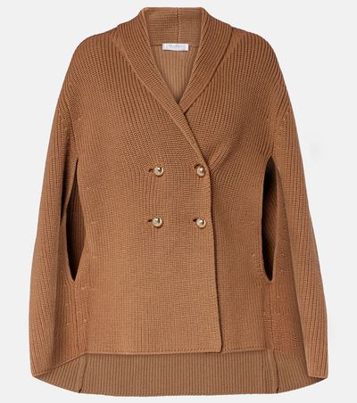 Max Mara Max Mara Agenzia double-breasted virgin wool cape