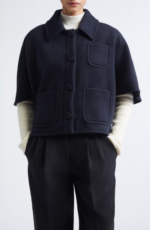 Max Mara Max Mara Agile Alpaca, Wool & Silk Double Face Cape