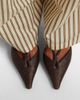Max Mara Max Mara Agitano raffia slingback pumps - 2