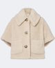 Max Mara Max Mara Alpaca, wool, and silk teddy cape - 1