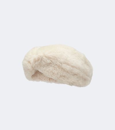 Max Mara Max Mara Alpaca, wool, and silk teddy headband