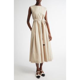 Max Mara Max Mara Amina Cotton Twill Midi Dress