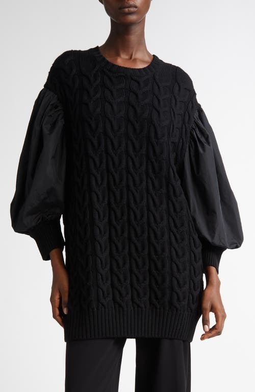 Max Mara Max Mara Ancella Oversize Mixed Media Sweater